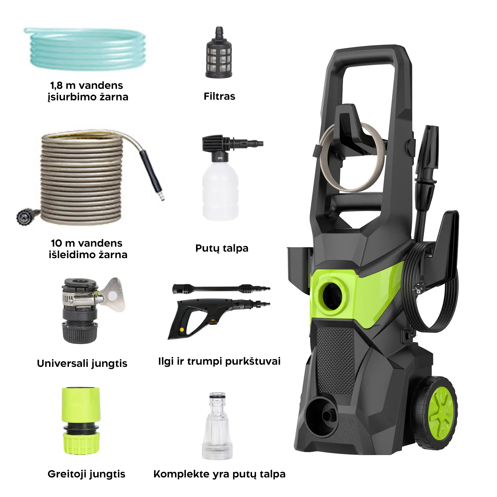 Aukšto slėgio plovykla 220V 1500W
