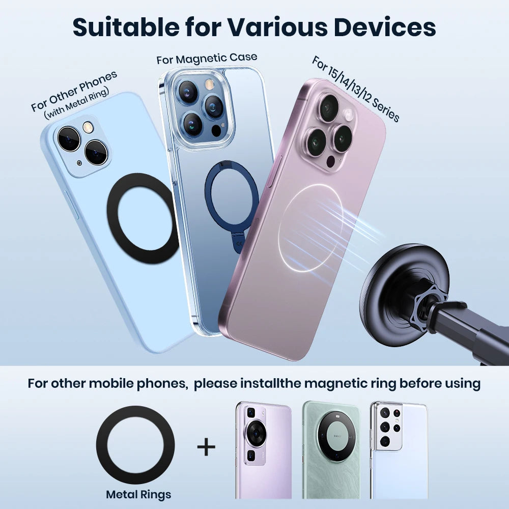 TOPK Mag-Safe magnetinis automobilinis telefono laikiklis