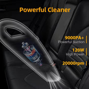 Nešiojamas belaidis dulkių siurblys automobiliui (120W)