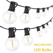LED lauko girlianda su burbulinėmis lemputėmis (G40)