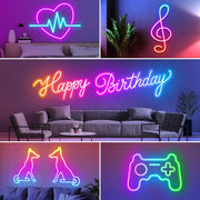 RGB neoninė LED juosta su valdymu per programėlę