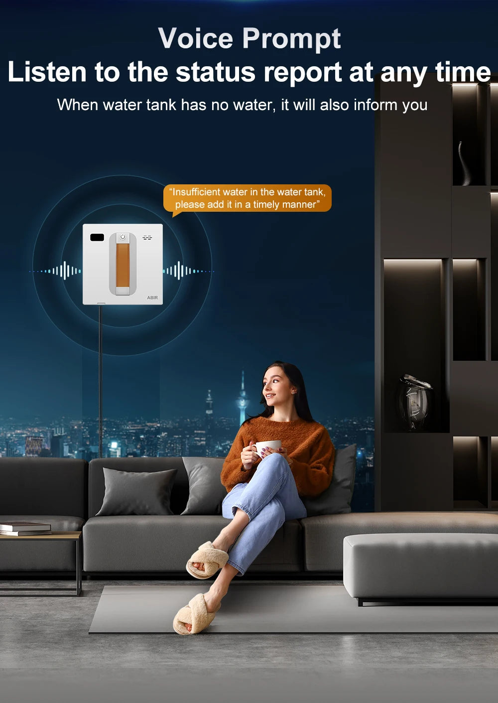 Langų valymo robotas su purškimu ir APP valdymu