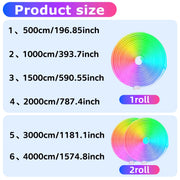 RGB neoninė LED juosta su valdymu per programėlę