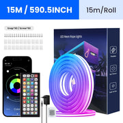 RGB neoninė LED juosta su valdymu per programėlę