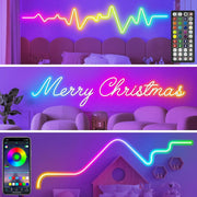 RGB neoninė LED juosta su valdymu per programėlę