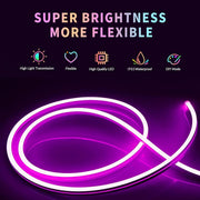 RGB neoninė LED juosta su valdymu per programėlę