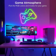 RGB neoninė LED juosta su valdymu per programėlę