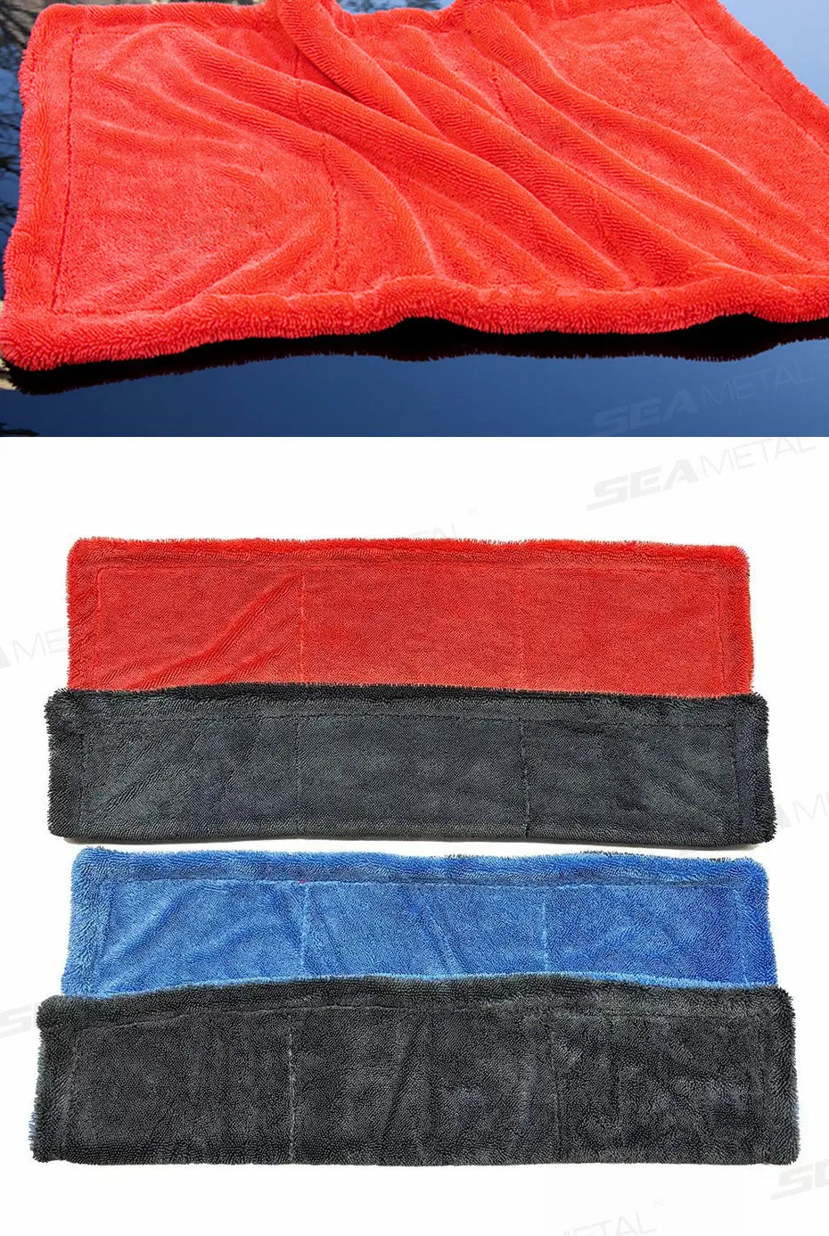 Ypač sugeriantis mikropluošto rankšluostis automobiliui (1200GSM)