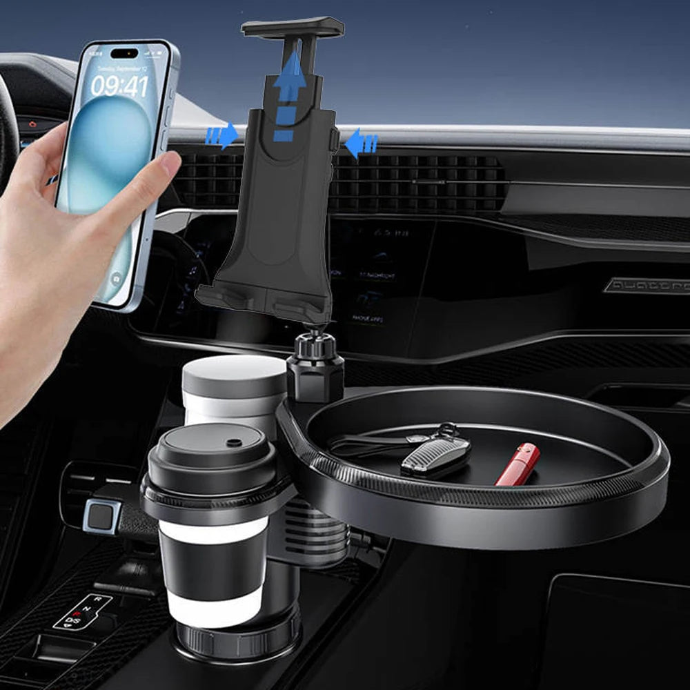 4-in-1 automobilio puodelių laikiklis